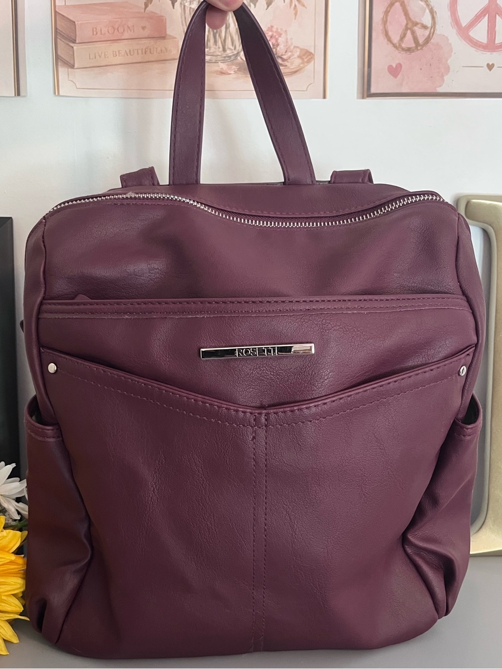 Rosetti Burgundy Backpack